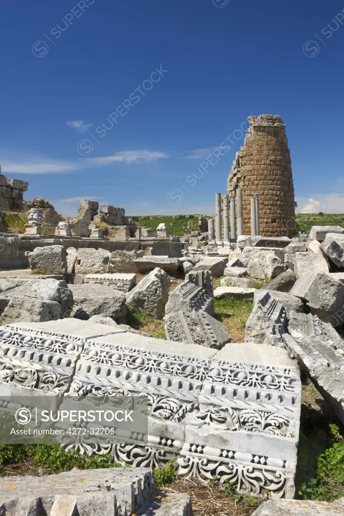 Archaeological site of Perge, Turquoise Coast, Turkey