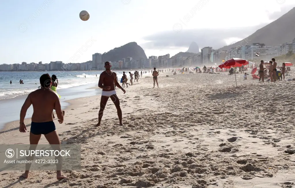The famous Copacabana Beach in Rio de Janeiro. Brazil