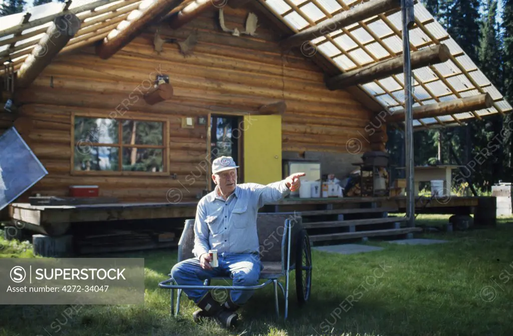 Roger Anderson and his remote cabin on the Salcha River