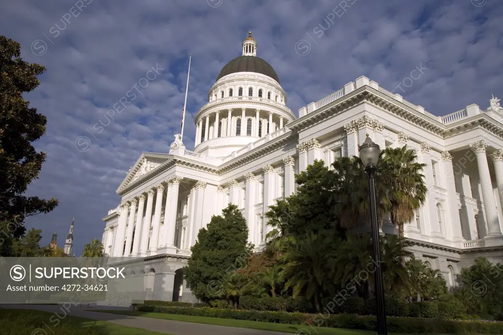 United States, California; Sacramento. State Capitol building.
