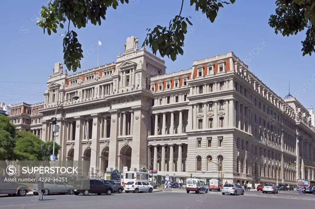 The Supreme Court, Palacio de Tribunales, beside Plaza Lavalle. The cornerstone of this Greco-Roman architectural style building was laid in 1904.
