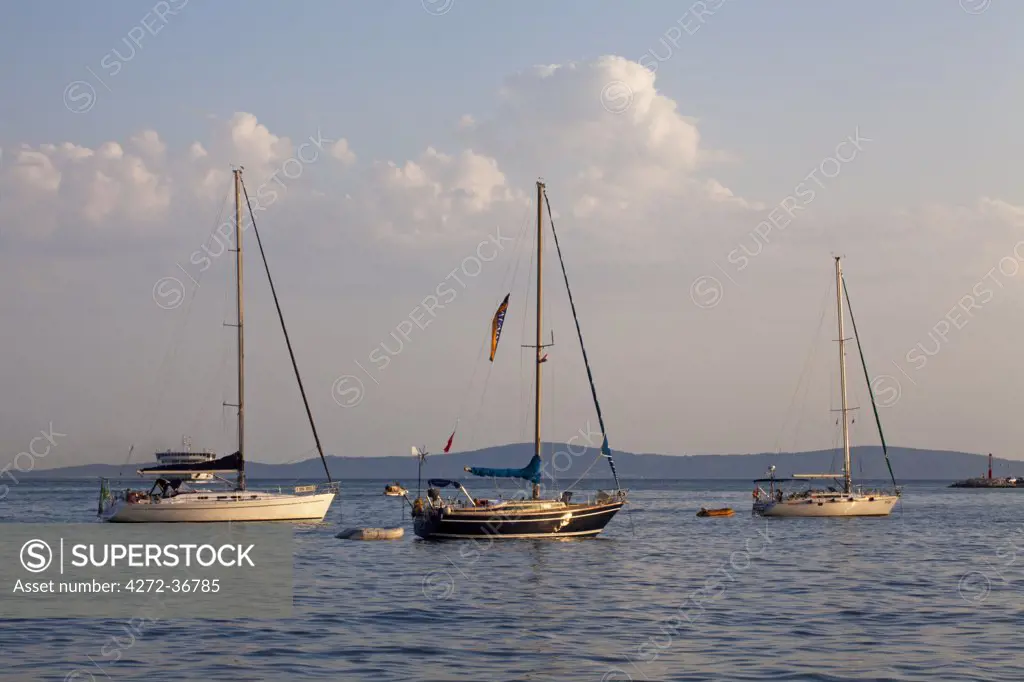 Croatia, Split, Central Europe. Yachts in the harbour