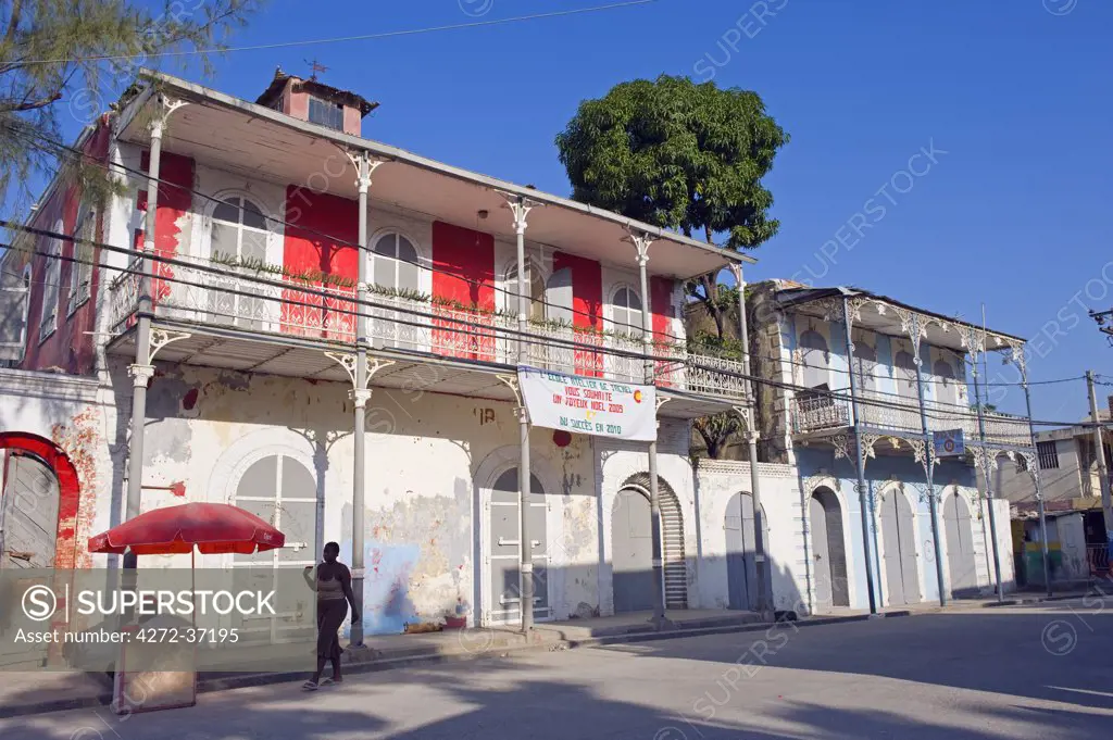 The Caribbean, Haiti, Port of Prince, Jacmel, historic colonial old town
