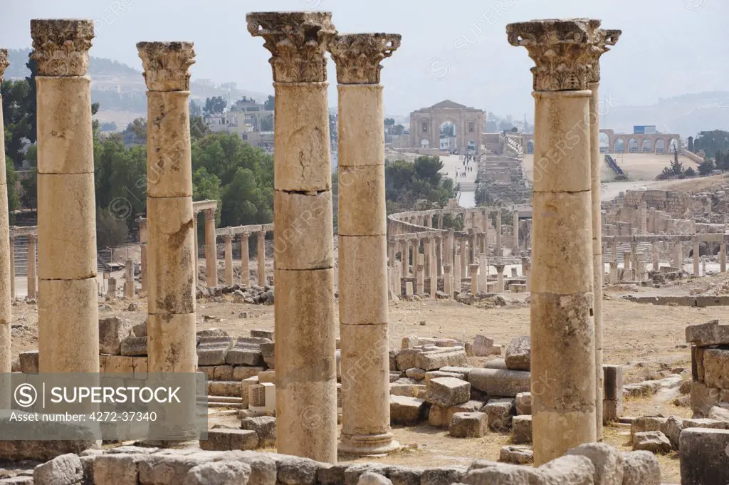 Jerash, located 48 kilometers north of Amman is considered one of the largest and most well-preserved sites of Roman architecture in the world, Jordan