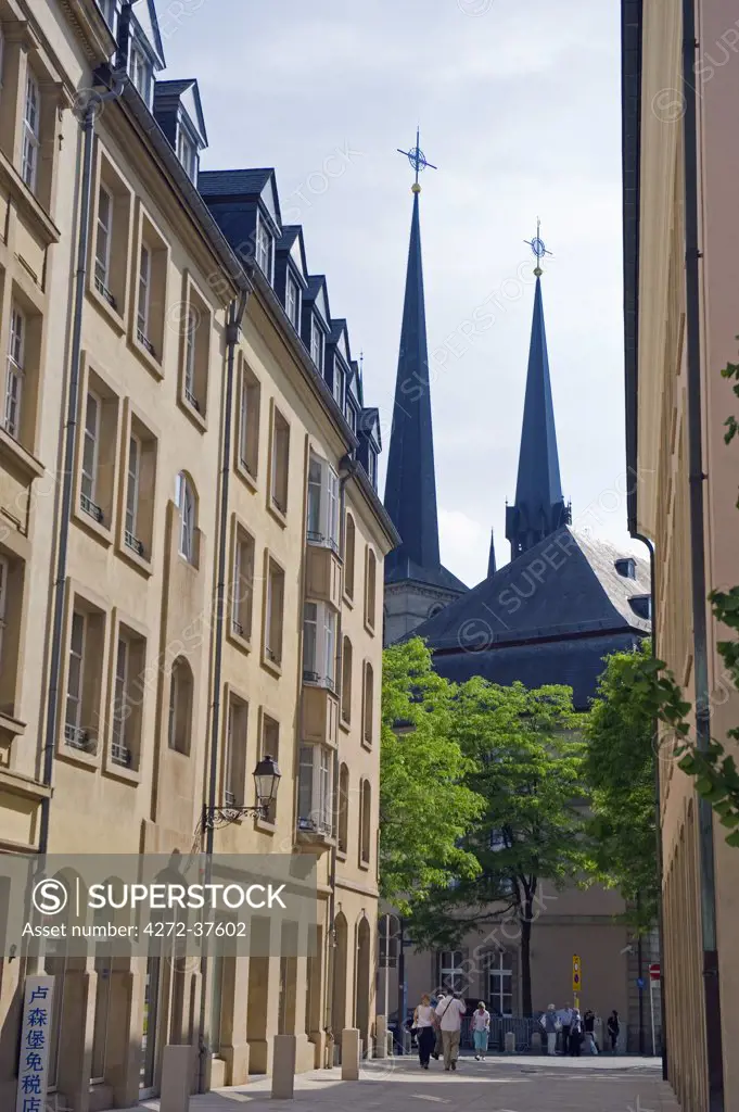 Europe; The Grand Duchy of Luxembourg, Luxembourg city, Unesco World Heritage site, Cathedrale Notre Dame, old town
