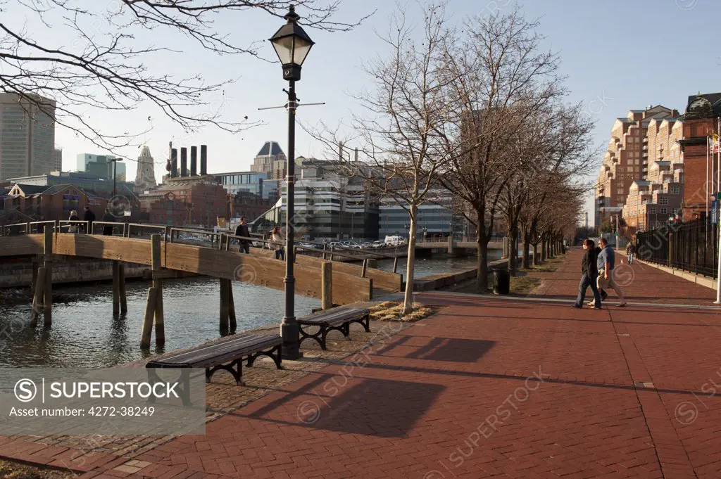 Scene from Downtown Baltimore, State of Maryland, U.S.A.