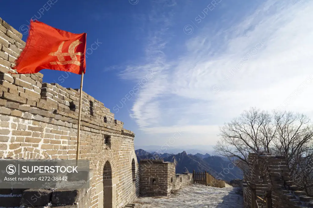 China, Beijing Province, Mutianyu. The Great Wall of China at Mutianyu