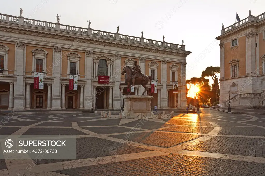 Piazza del Campidoglio, Rome, Lazio, Italy Europe.