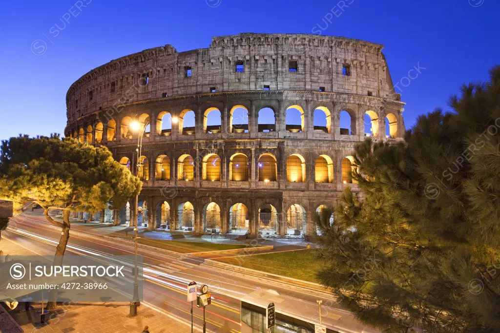 The Colosseum, roman forum, Rome, Lazio, Italy, Europe.