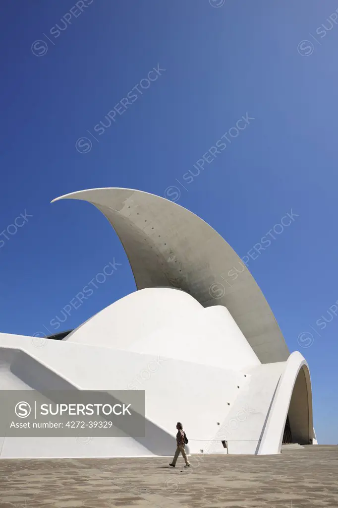 Auditorium and concert hall (Auditorio de Tenerife by architect Santiago Calatrava). Santa Cruz de Tenerife, Canary islands