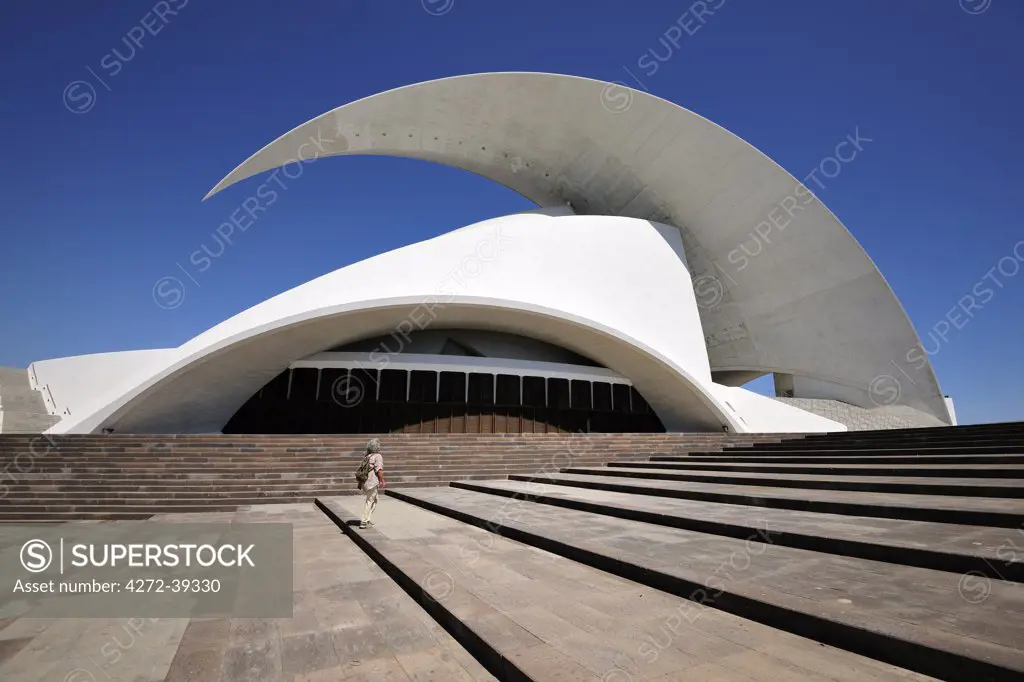 Auditorium and concert hall (Auditorio de Tenerife by architect Santiago Calatrava). Santa Cruz de Tenerife, Canary islands