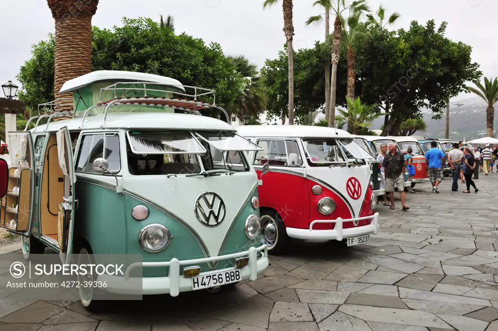Volkswagens in Puerto de la Cruz. Tenerife, Canary islands