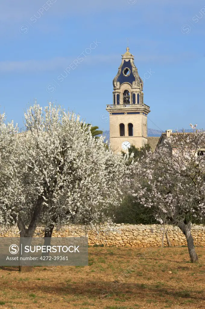 Church nearby Santa Maria del Cami, Cala S´Amonia, Majorca, Balearics, Spain