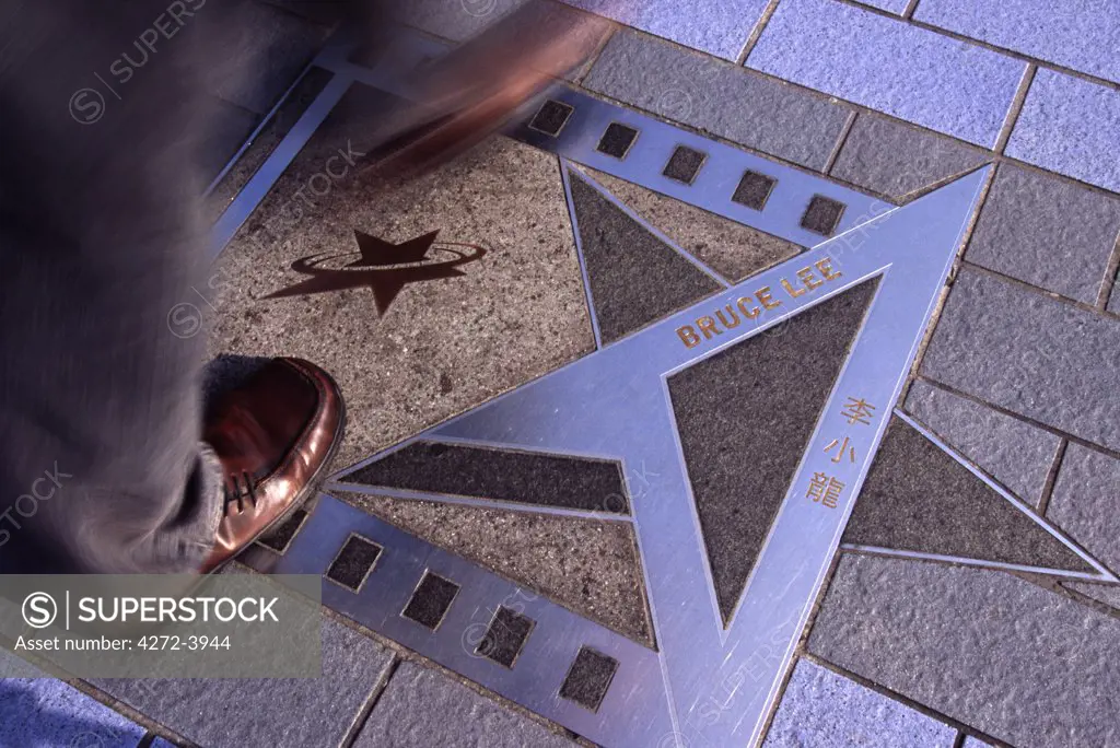Hong Kong's new Avenue of the Stars featuring tributes and handprints of the regions film stars on the Kowloon waterfront