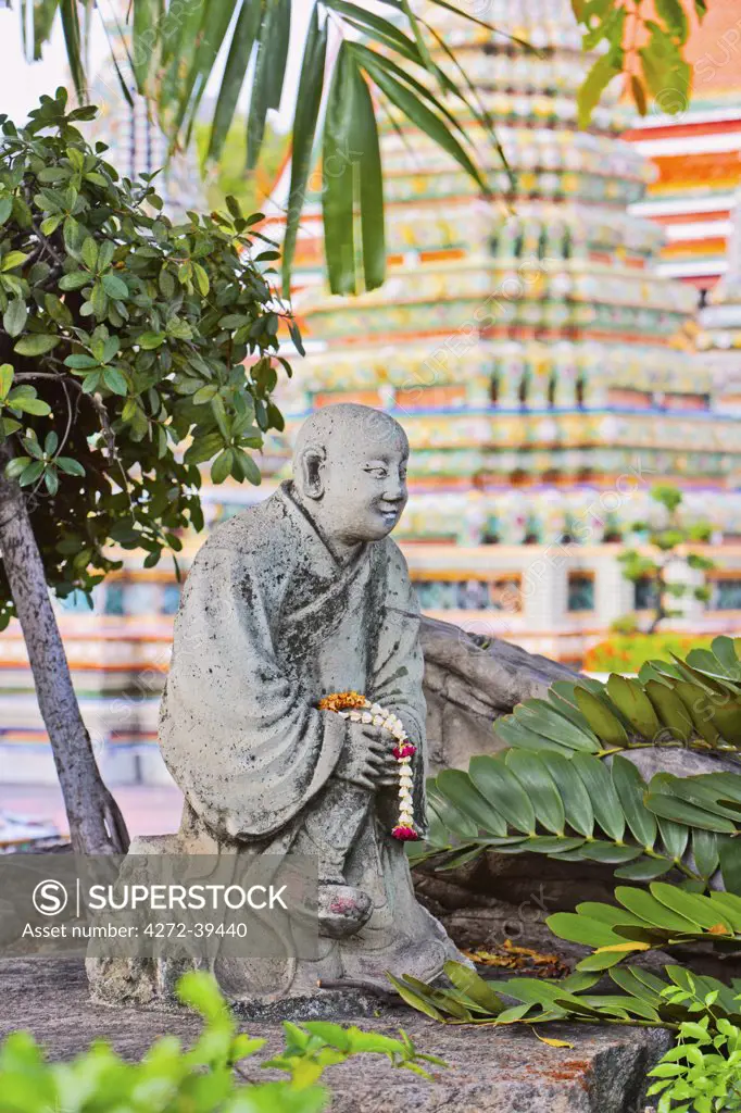 Thailand, bangkok, Statue at Wat Pho