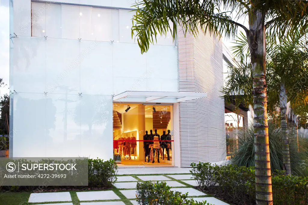 South America, Brazil, Brasilia, Distrito Federal, The exterior of the Magrella boutique department store in Brasilia