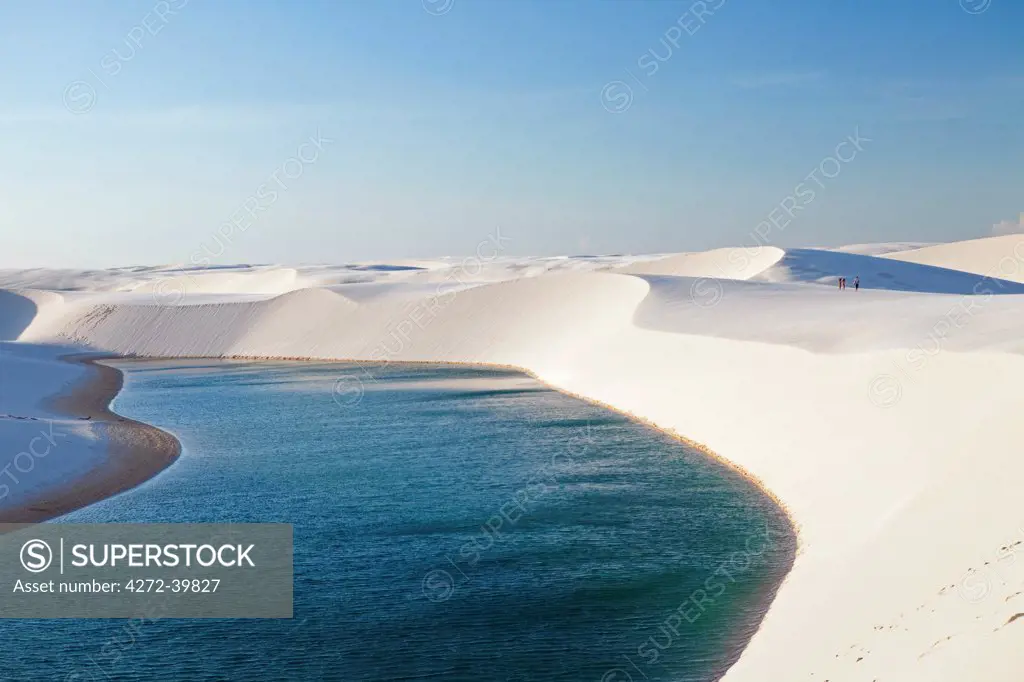 South America, Brazil, Maranhao, dunes and lakes in the Lencois Maranhenses