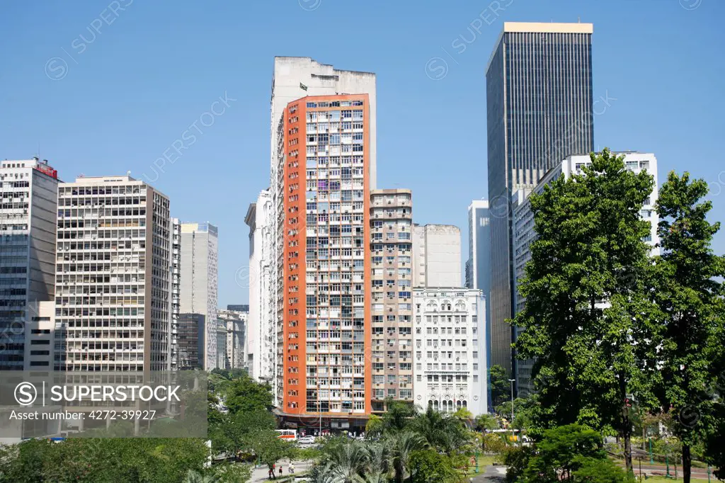 Brazil, Rio de Janeiro State, Rio de Janeiro city, the Largo da Carioca square in Rio de Janeiro city centre