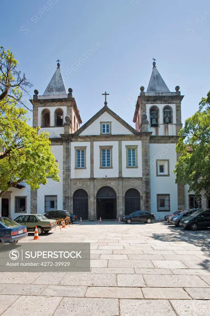 South America, Brazil, Rio de Janeiro state, Rio de Janeiro city, the Benedictine Mosteiro Sao Bento church in the old colonial centre of Rio