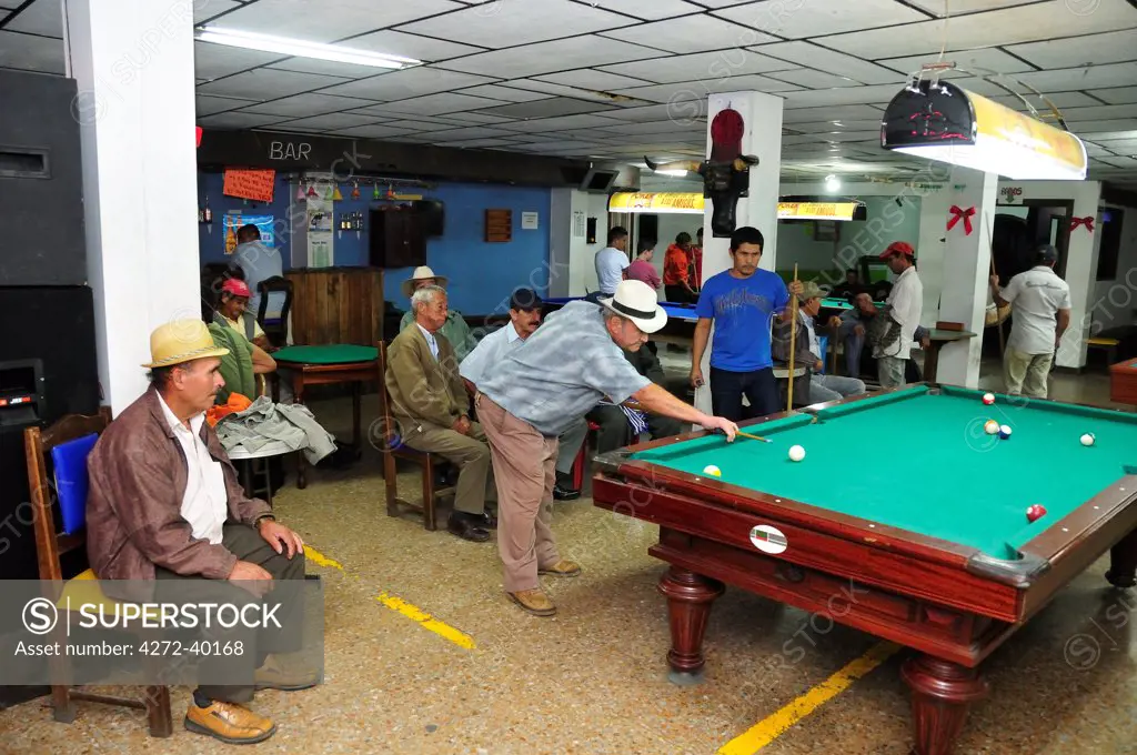 Pool hall in Filandia, Colombia, South America