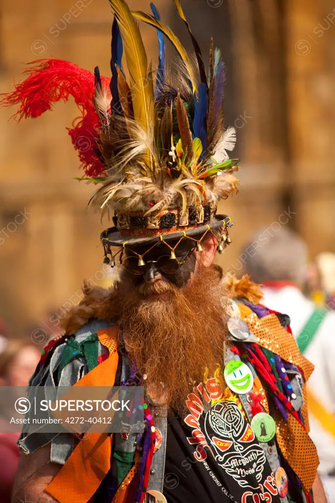 Southwell, England. Morris dancers converge from across the shire for the traditional Southwell gate Morris festival.
