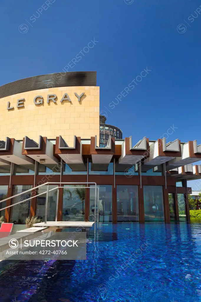 Lebanon, Beirut. The swimming pool at the Le Gray Hotel.