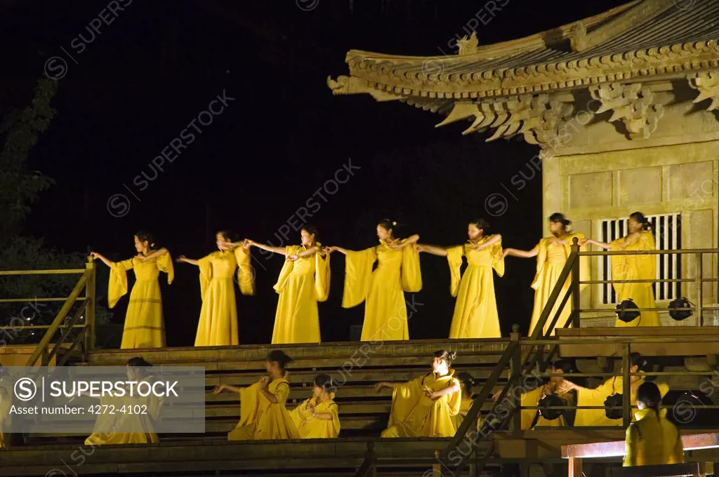 Zen Music Shaolin Grand Ceremony, a Dance and Musical Performance in Shaolin, Henan Province, China