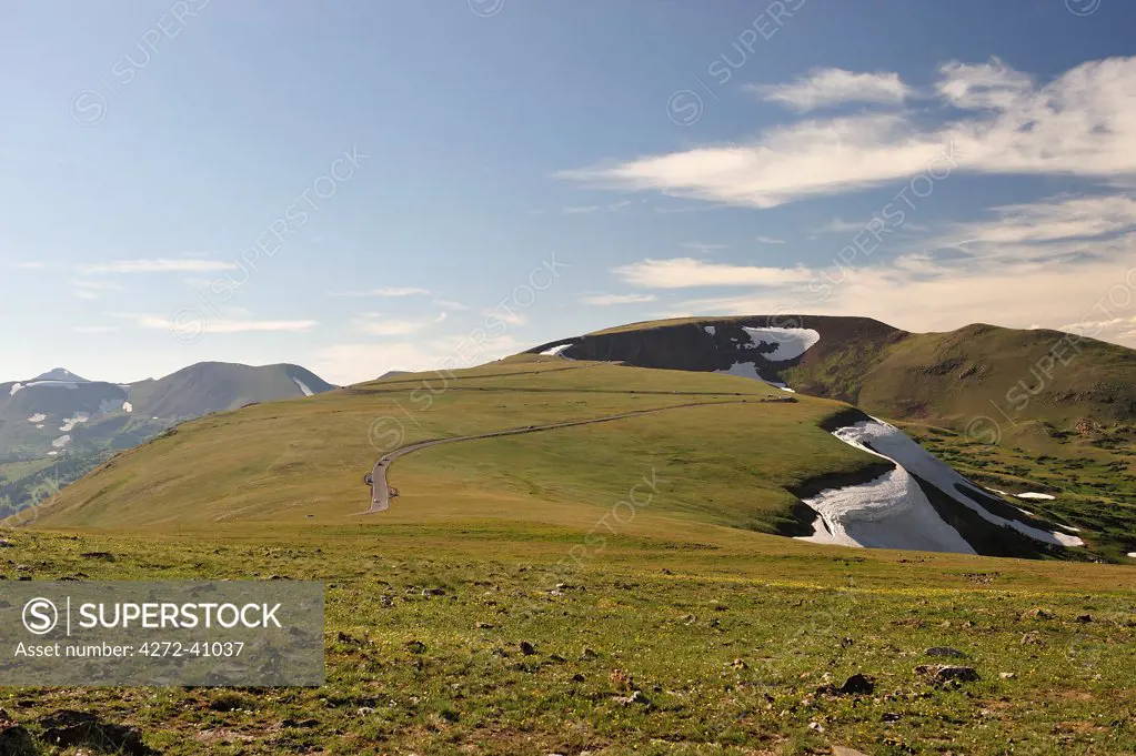 Along Trail Ridge Road in the Rocky Mountain National Park, Colorado, USA