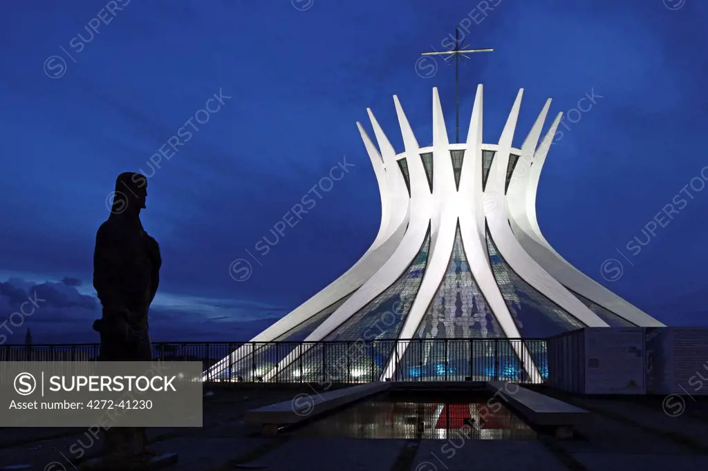 The Cathedral of Brasília is the Roman Catholic cathedral serving Brasília, Brazil.