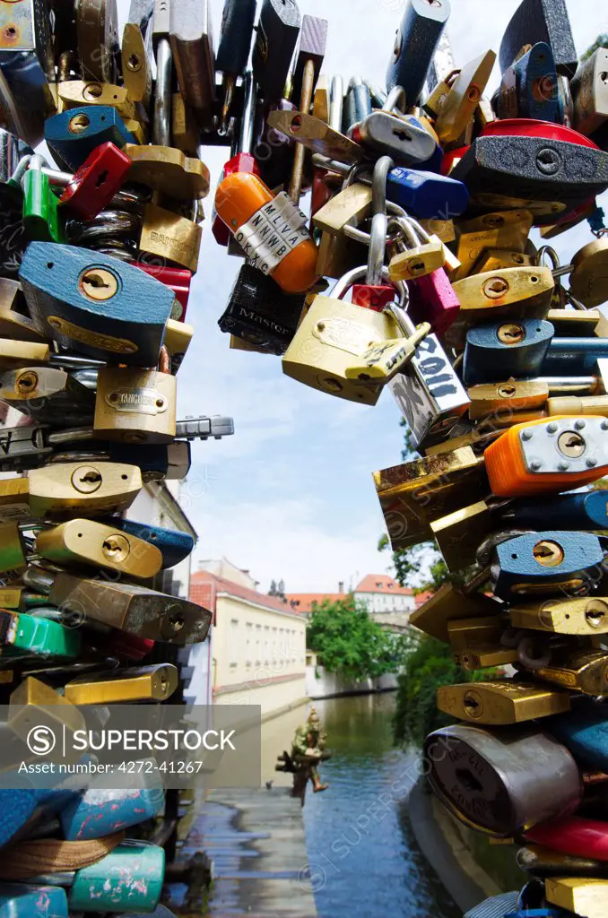 Europe, Czech Republic, Prague, Love Locks