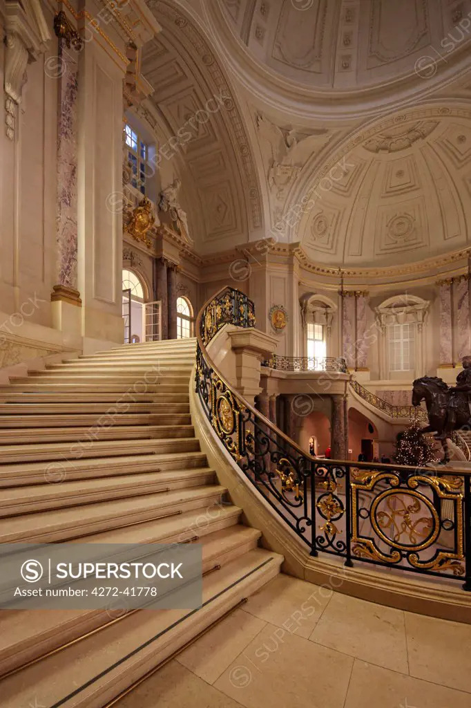 Entrance hall of the Bode Museum in Berlin on the musuem island, Germany