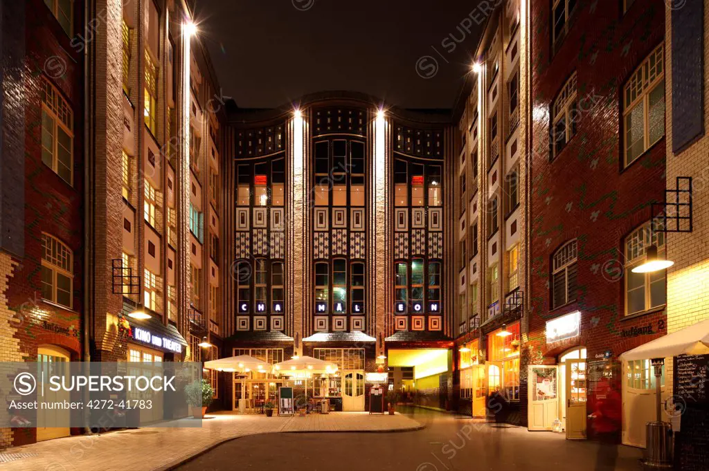 The Hackesche Höfe is a notable courtyard complex situated adjacent to the Hackescher Markt in the centre of Berlin, Germany.