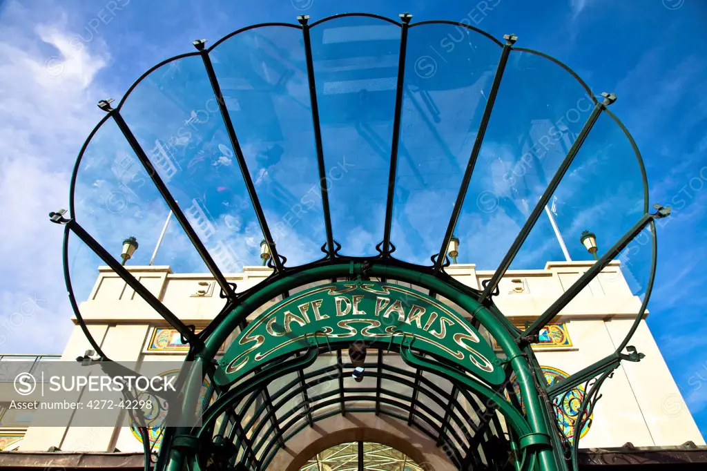 Cafe de Paris at Place du Casino, Monte Carlo, Principality of Monaco, Europe