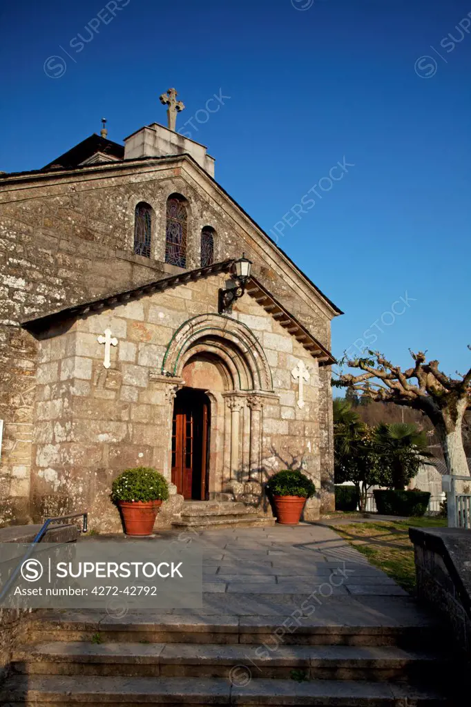 Spain, Galicia, Camino Frances, A church on the route of the Camino di Santiago