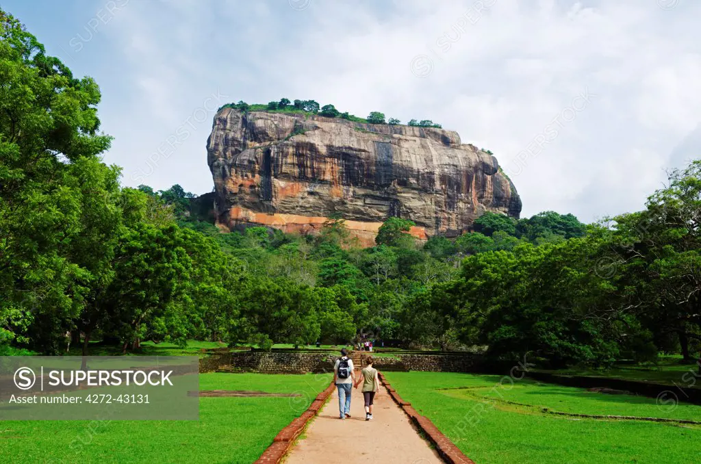 Sri Lanka, North Central Province, Sigiriya,  rock fortress of Sigiriya