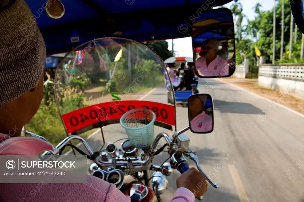 Thailand, Tuk tuk. The Thai auto rickshaw or tuk tuk.