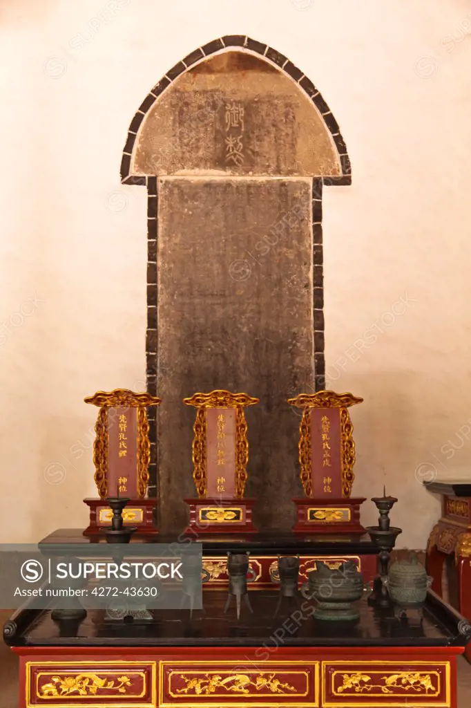 China, Yunnan, Jianshui. The throne room at the Confucian Temple at Jianshui.
