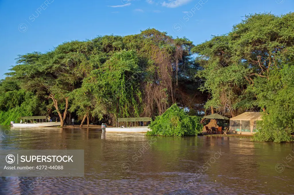 Loyare Camp, a comfortable seasonal tented camp on the banks of the Omo River, Ethiopia