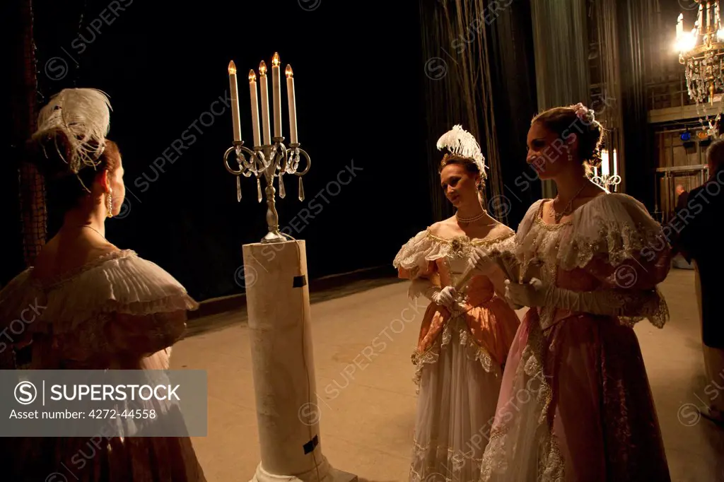 Russia, St.Petersburg. During a performance of one of Tchaikovsky's most famous Operas, Evgeni Onegin, based on Pushkin