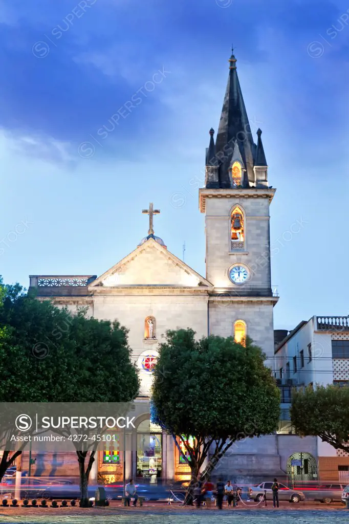South America, Brazil, Amazonas state, Manaus, Sao Sebastiao church on Sao Sebastiao square in the historic centre of Manaus