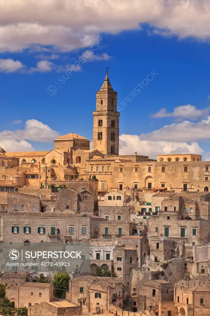 Italy, Basilicata, Matera district, Matera, Sassi di Matera, meaning stones of Matera,