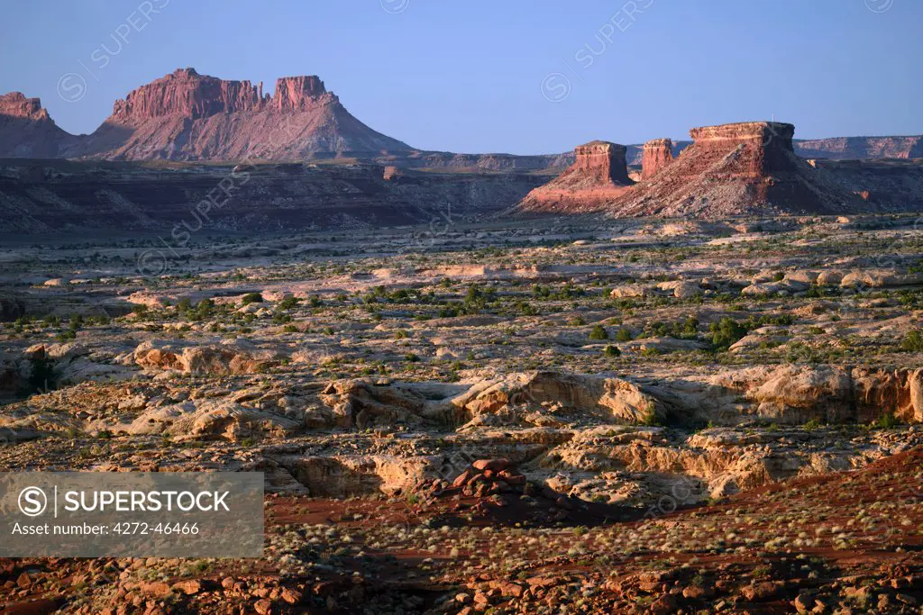 Desert Landscape near the town of Hanksville, Southeast Utah, along highway 95, Colorado Plateau,  Utah, USA