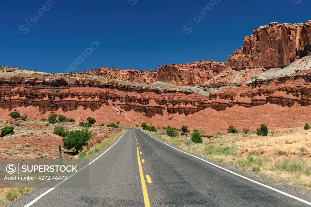 Highway 24,  Capitol Reef National Park, Colorado Plateau,  Utah,  USA