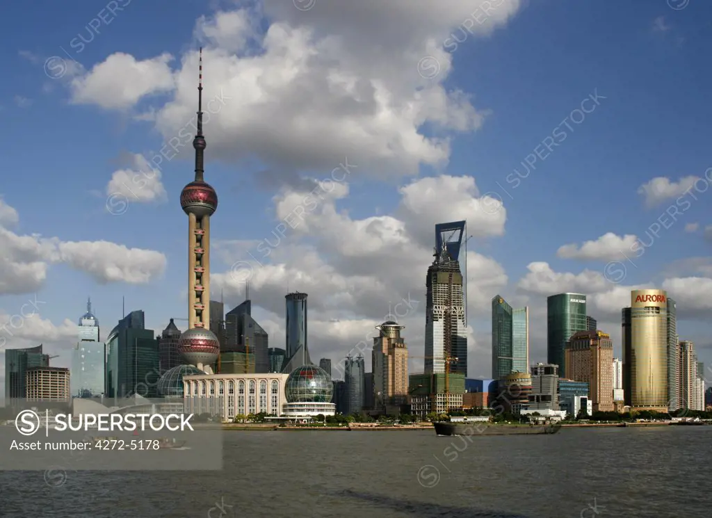 Shanghai Pudong seen from the Bund.