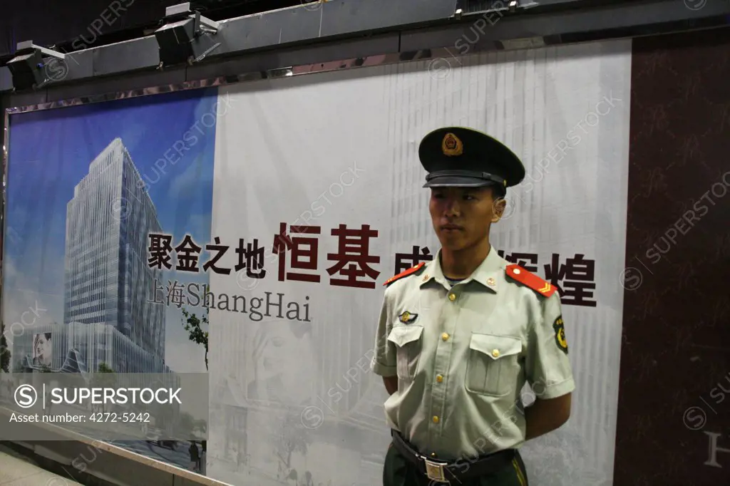 Shanghai Police on the Street.