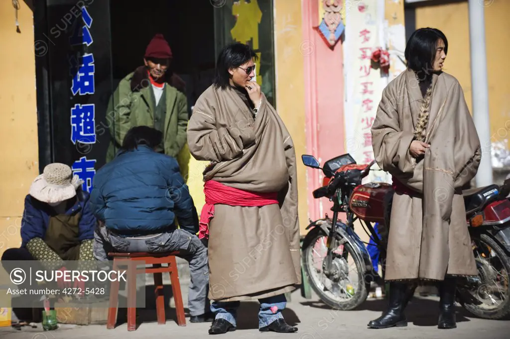 China, Sichuan Province, Tibetan people in Zoige town