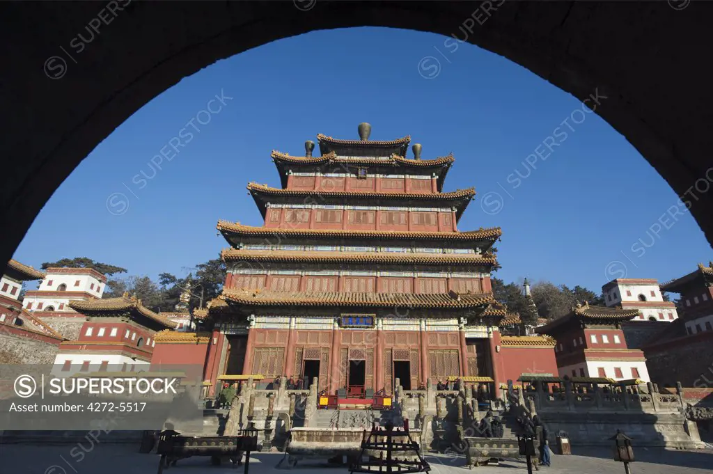 China, Hebei Province, Chengde, Unesco World Heritage Site, Puning si outer temple (1755)
