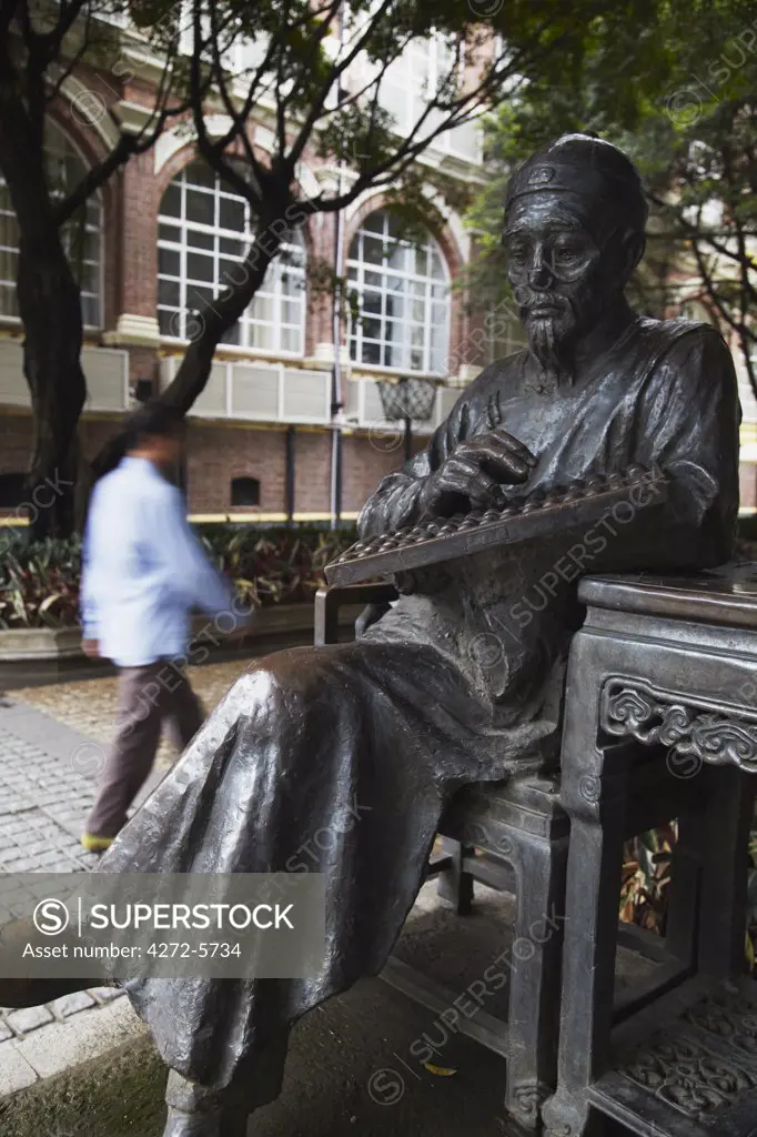 Statue on Shamian Island, Guangzhou, Guangdong Province, China