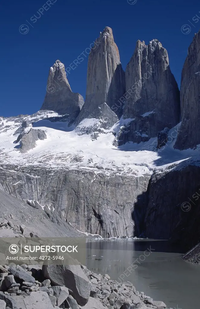Towers of Paine, Torres del Paine National Park, Chile.