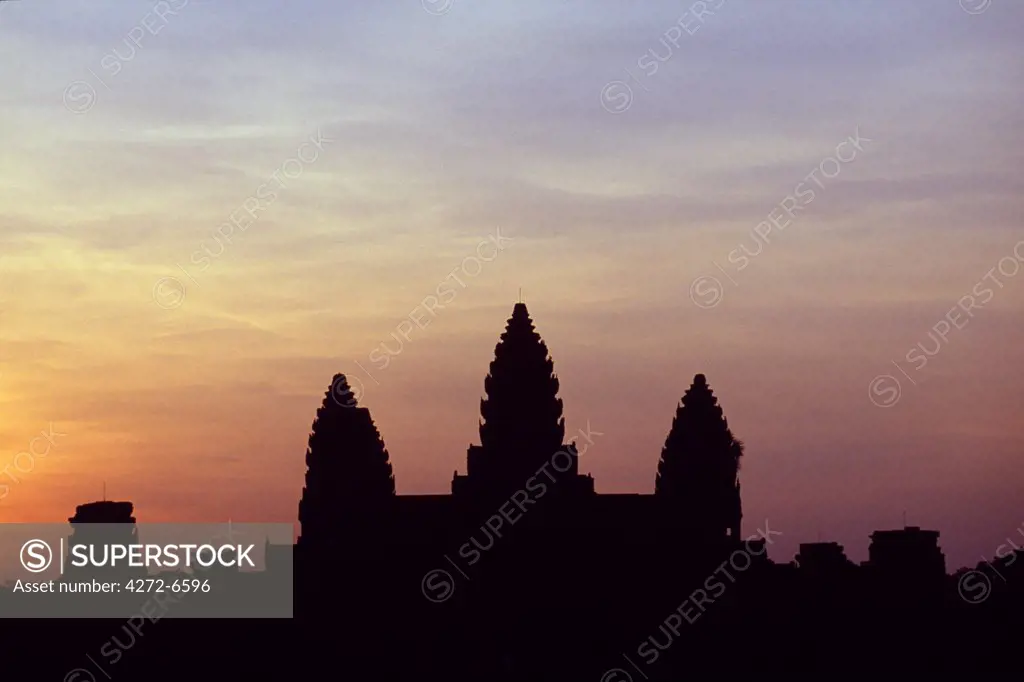 Sunrise over the towers of the Central Sanctuary
